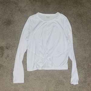 Athleta White Long Sleeve Athletic Top Size L - Great condition